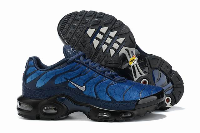 Nike Air Max Plus Tn Honeycomb Men's Running Shoes Blue Black-41 - Click Image to Close